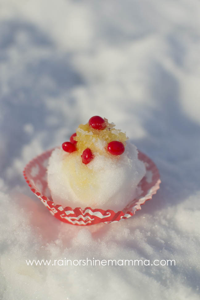 Got Snow? Make Snow Pastries. From Rain or Shine Mamma blog.
