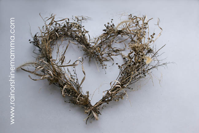 Valentine’s Day Heart from Natural Materials