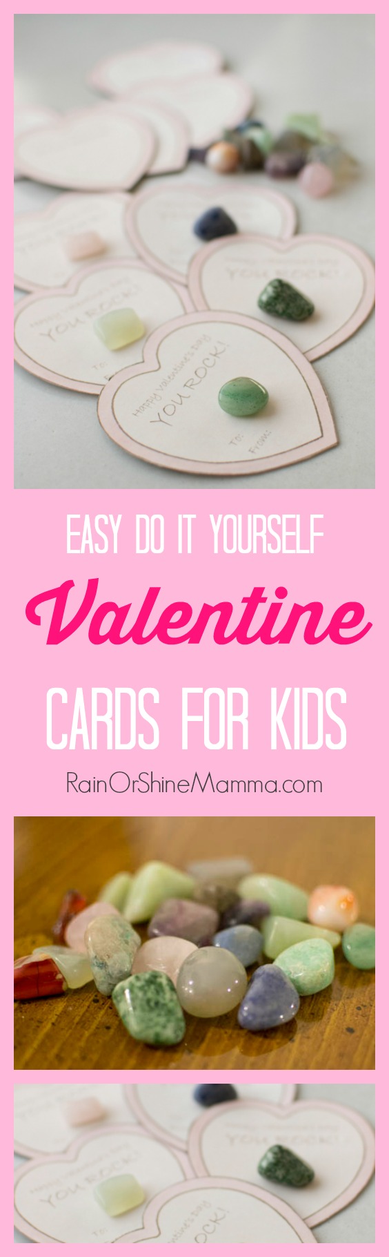 DIY Valentine Cards for Kids. These handmade valentines for kids are easy and fun to make! Chances are you can make them using materials that you already have on hand. Rain or Shine Mamma.