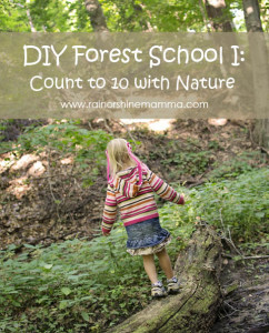 DIY Forest School I: Count to 10 with Nature. Rain or Shine Mamma