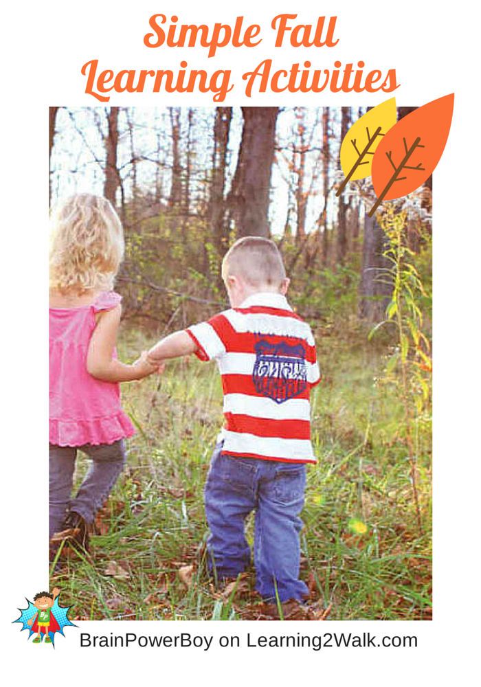 Simple Fall Learning Activities. #outdoorplayparty