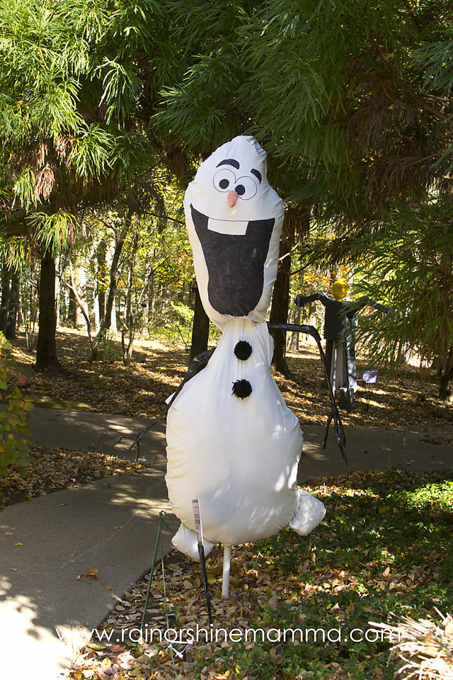 Outdoor Play Party: Scarecrow Exhibit featuring Olaf at Cheekwood Garden