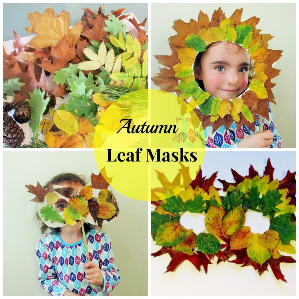 Leaf Masks from Mommy Loves Trees. #outdoorplayparty