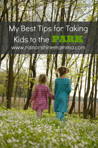 Tips for Taking Kids to the Park. Rain or Shine Mamma.