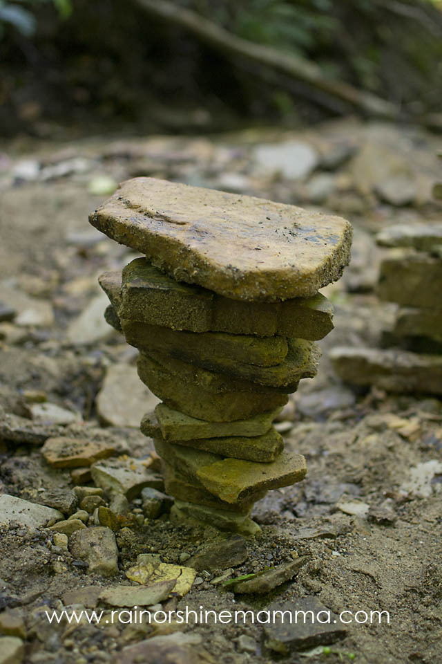 DIY Forest School VI: Rock Stacking. Rain or Shine Mamma.