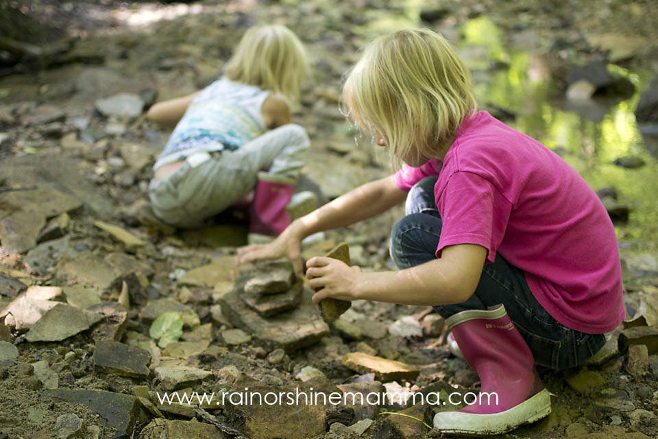 DIY Forest School VI: Rock Stacking. Rain or Shine Mamma.