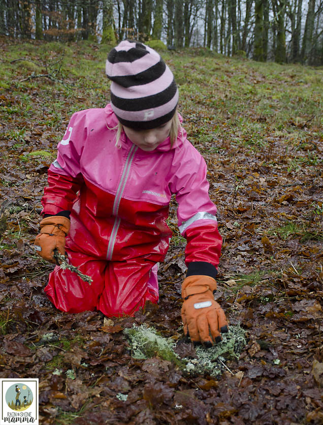 Valentine's Day Nature Art. Create land art as a way to connect children with nature. Great nature activity for any time of the year! Rain or Shine Mamma