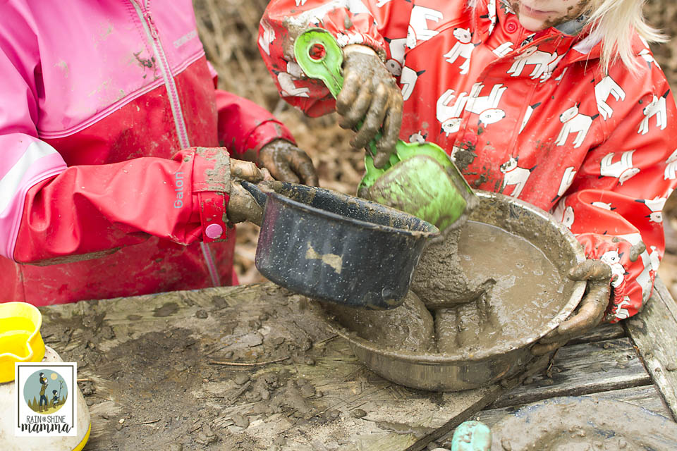 Inspiration from Our Mud Kitchen. Rain or Shine Mamma.