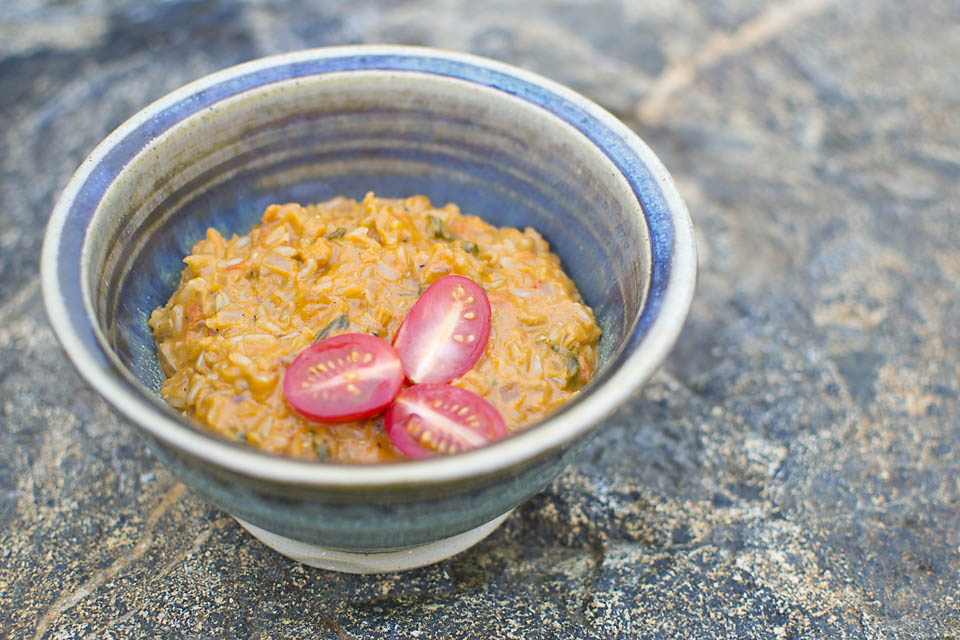 Dutch Oven One-Pot Creamy Rice Recipe (Vegetarian, Gluten-Free). Rain or Shine Mamma.