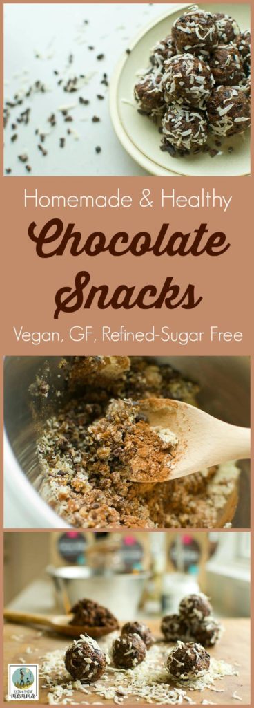Healthy Chocolate Snacks For the Trail and Beyond (Vegan, GF). A nutritious, homemade treat that satisfies all your sweet cravings. Raw, vegan, gluten-free and refined-sugar free. Pure, raw chocolate, perfect for hiking and snacking on the go.