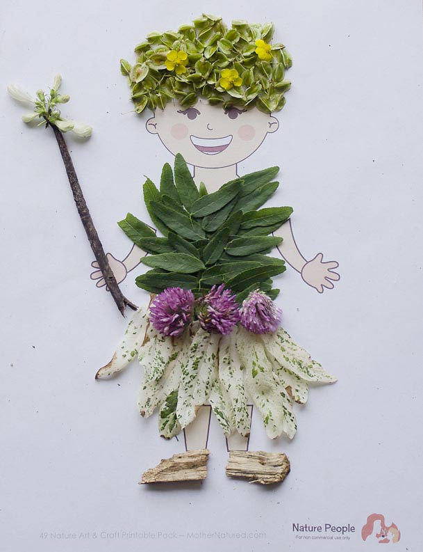 Nature People and 30+ Other Nature Craft Printables. Rain or Shine Mamma.