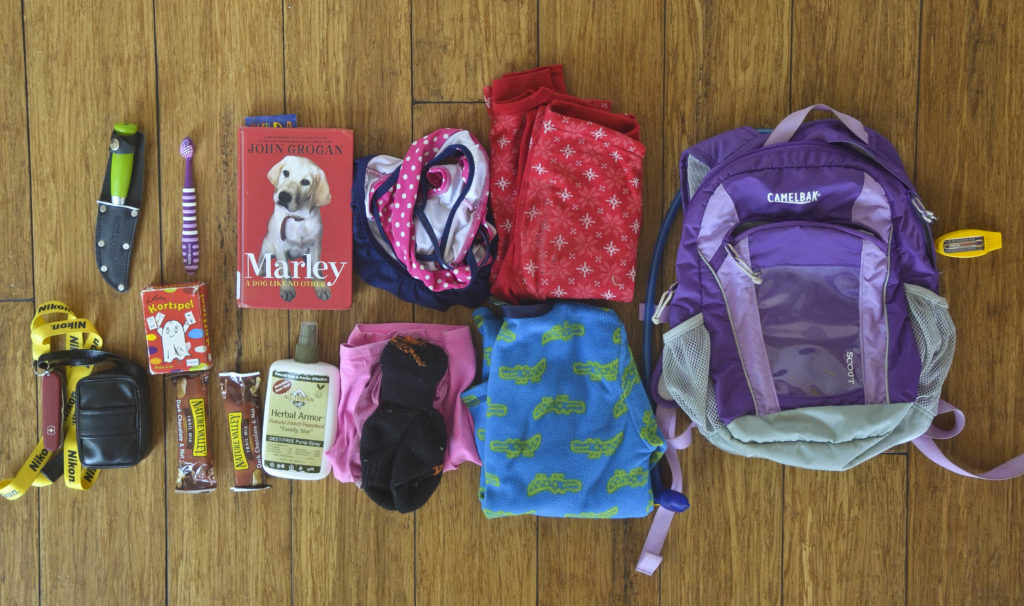 Backpacking with kids - Packing a kid's backpack for the backcountry 